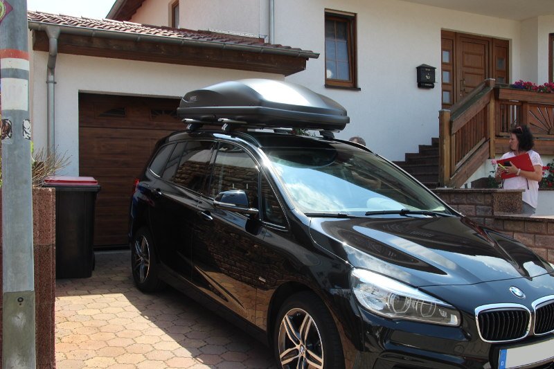 Dachkoffer auf einem BMW Gran Tourer, z.B. in Freisbach